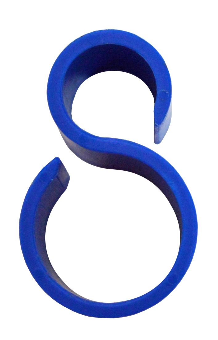 MS Schlauchklamme sim. blau (1) (D255658BLUMS =Sack von  20)