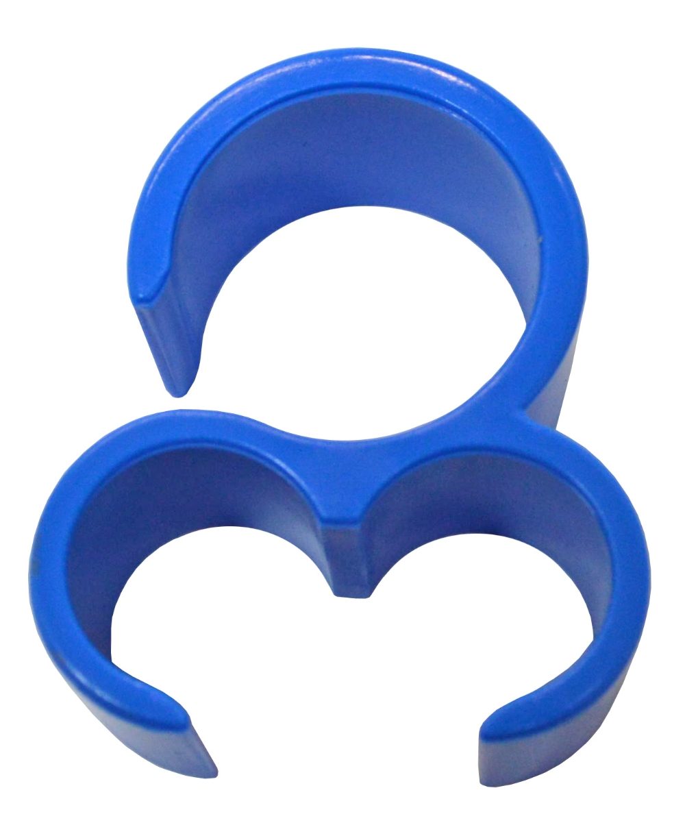 MS Clip für Rohr Alternierend blau (1) (D255657BLUMS= 20)